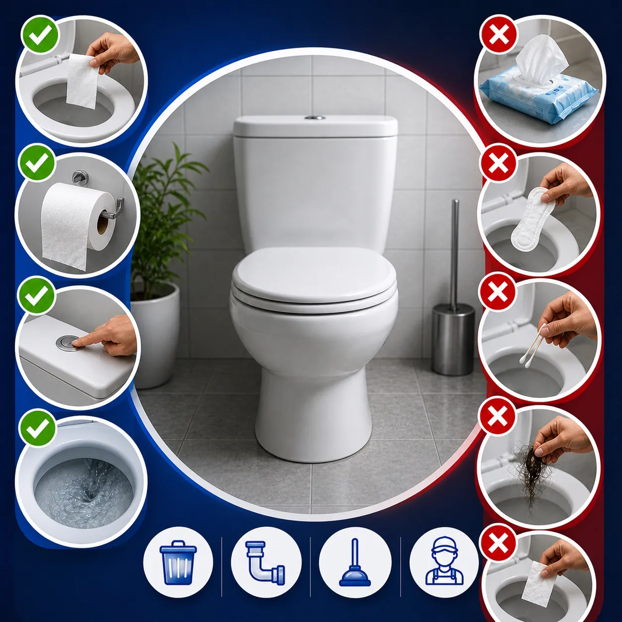 Como evitar entupimento de Vaso Sanitário